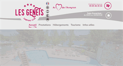 Desktop Screenshot of camping-les-genets.fr