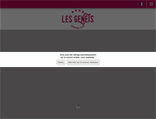 Tablet Screenshot of camping-les-genets.fr